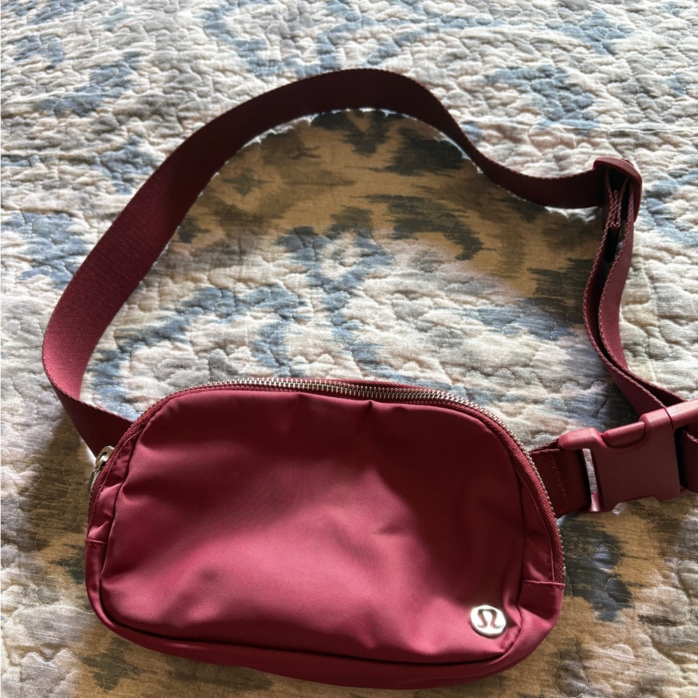 Lululemon Burgundy Belt Bag